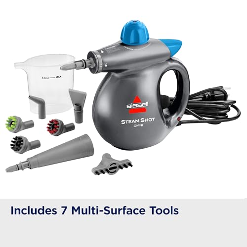 BISSELL Steam Shot Omni Handheld Hard Surface Steam Cleaner Titanium - 4171B, New 2024 Model