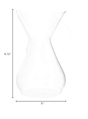 Chemex Pour-Over Glass Coffeemaker - Glass Handle Series - 8-Cup - Exclusive Packaging