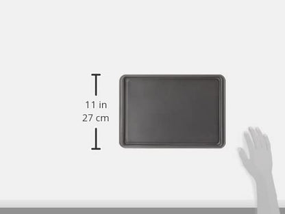 GoodCook Everyday Nonstick Baking Sheet Set, 3 Pack Includes One Small, Medium & Large Pan Carbon Steel Construction Cookie Sheet Bakeware Set, Gray
