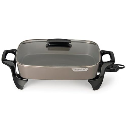 Presto 06856 16-Inch Ceramic Electric Skillet, Grey