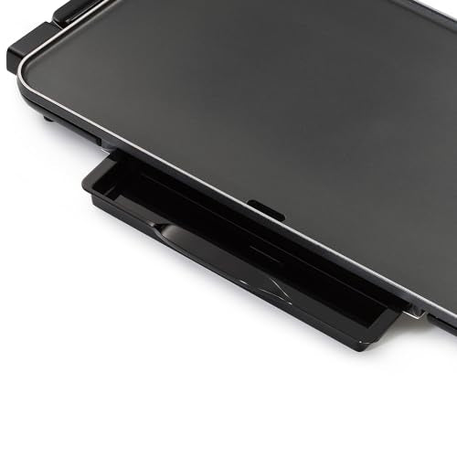 Presto 07072 22-Inch Extra Large Griddle, 22"x 13", Low Profile Design, Ceramic Nonstick, Black