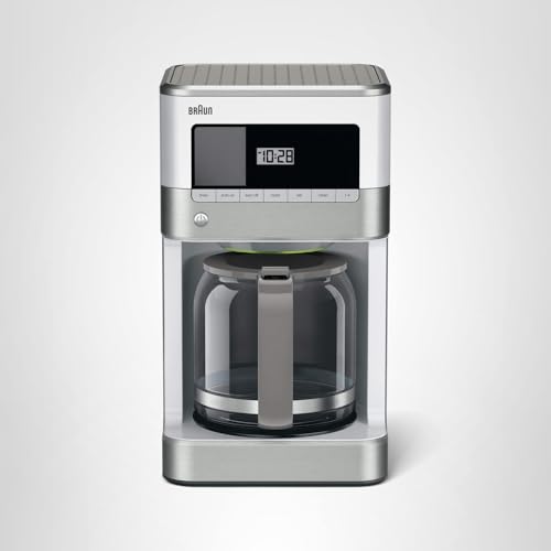 Braun KF6050WH BrewSense Drip Coffee Maker, White