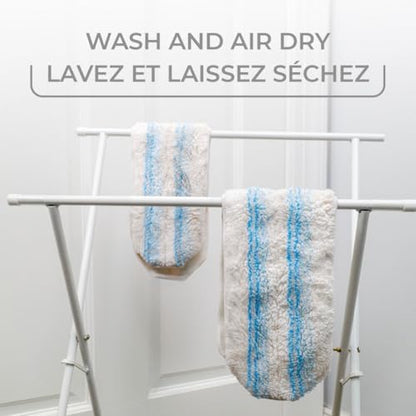 Vileda H2prO Flat Mop & Bucket Set, Clean/Dirty Water Separation, Reusable Microfiber Head, Safe on All Floors