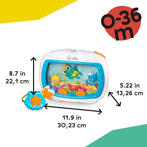 Baby Einstein Sea Dreams Soother Crib Toy with Remote, Lights and Melodies for Newborns and up