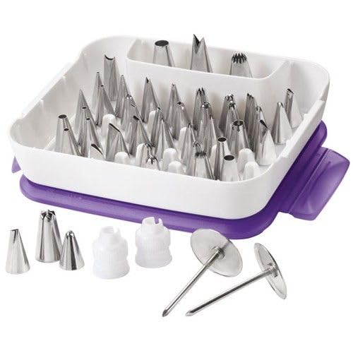 Master Cake Decorating Piping Tips Set, 55 Pieces