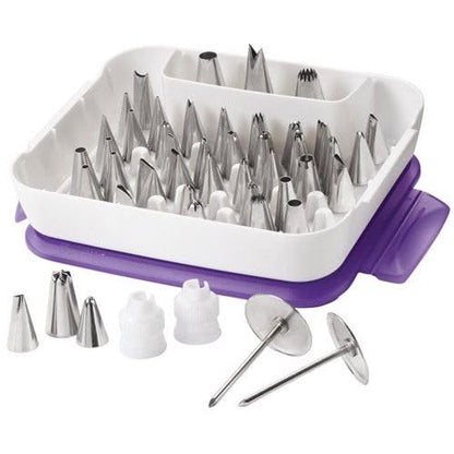 Master Cake Decorating Piping Tips Set, 55 Pieces