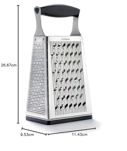 Cuisipro 4-Sided Box Grater with Bonus Ginger Grater