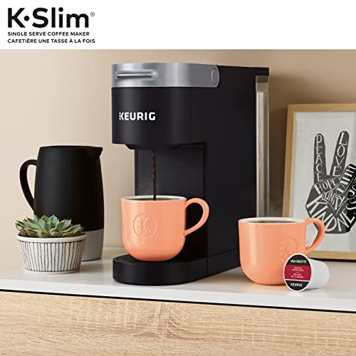 Keurig K-Slim Single Serve K-Cup Pod Coffee Maker, Featuring Simple Push Button Controls And MultiStream Technology, Black