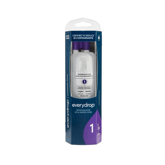 EveryDrop Premium Refrigerator Water Filter EDR1RXD1B, Certified for Whirlpool, Maytag, KitchenAid & Amana, White