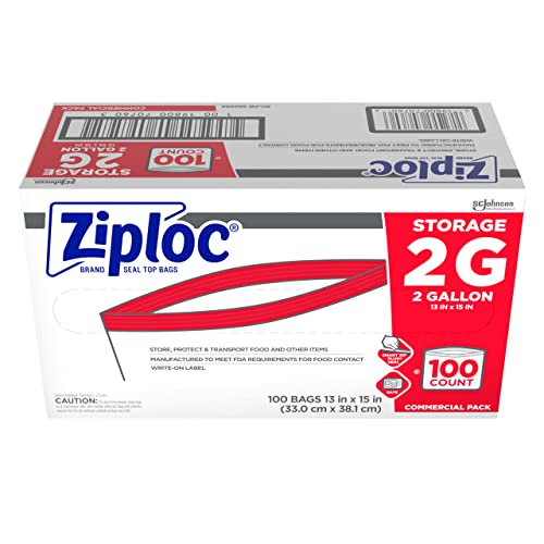 Ziploc PRO Storage 2 Gallon 100ct, Clear (682253)