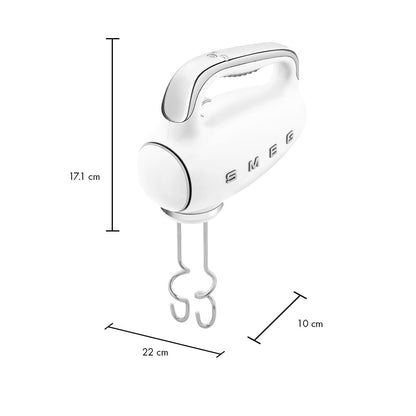 Smeg Red 50's Retro Style Electric Hand Mixer… (White)