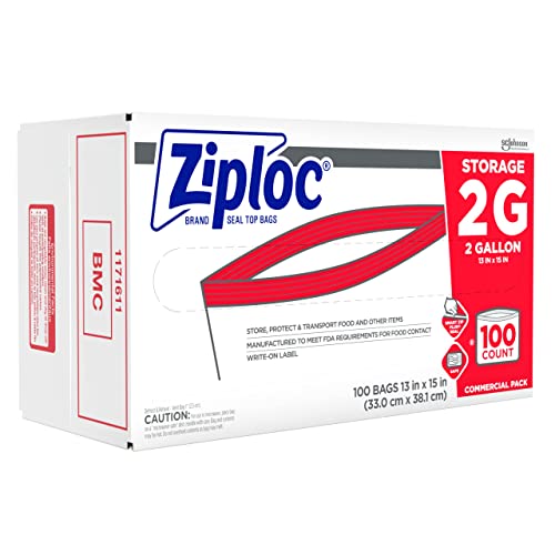 Ziploc PRO Storage 2 Gallon 100ct, Clear (682253)