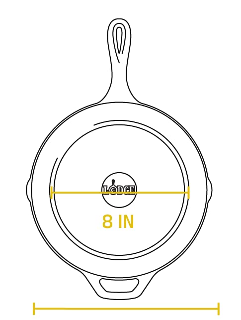 Lodge Cast Iron Skillet, Pre-Seasoned and Ready for Stove Top or Oven Use, 10.25", Black