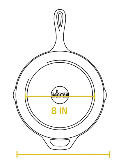 Lodge Cast Iron Skillet, Pre-Seasoned and Ready for Stove Top or Oven Use, 10.25", Black