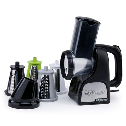 Presto 02970 Professional SaladShooter Electric Slicer/Shredder, Black,1 count