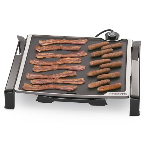 Presto 07071 15-inch Electric Tilt-n-fold Griddle, Black