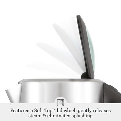 Breville BKE700BSS Soft Top Pure Hot Water Kettle, 7 Cup, Brushed Stainless Steel