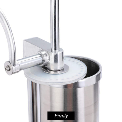 MASTER FENG Sausage Stuffer, Stainless Steel Homemade Sausage Maker Vertical Meat Filling Kitchen Machine, Packed 8 Stuffing Tubes (2.5LBS VERTICAL)