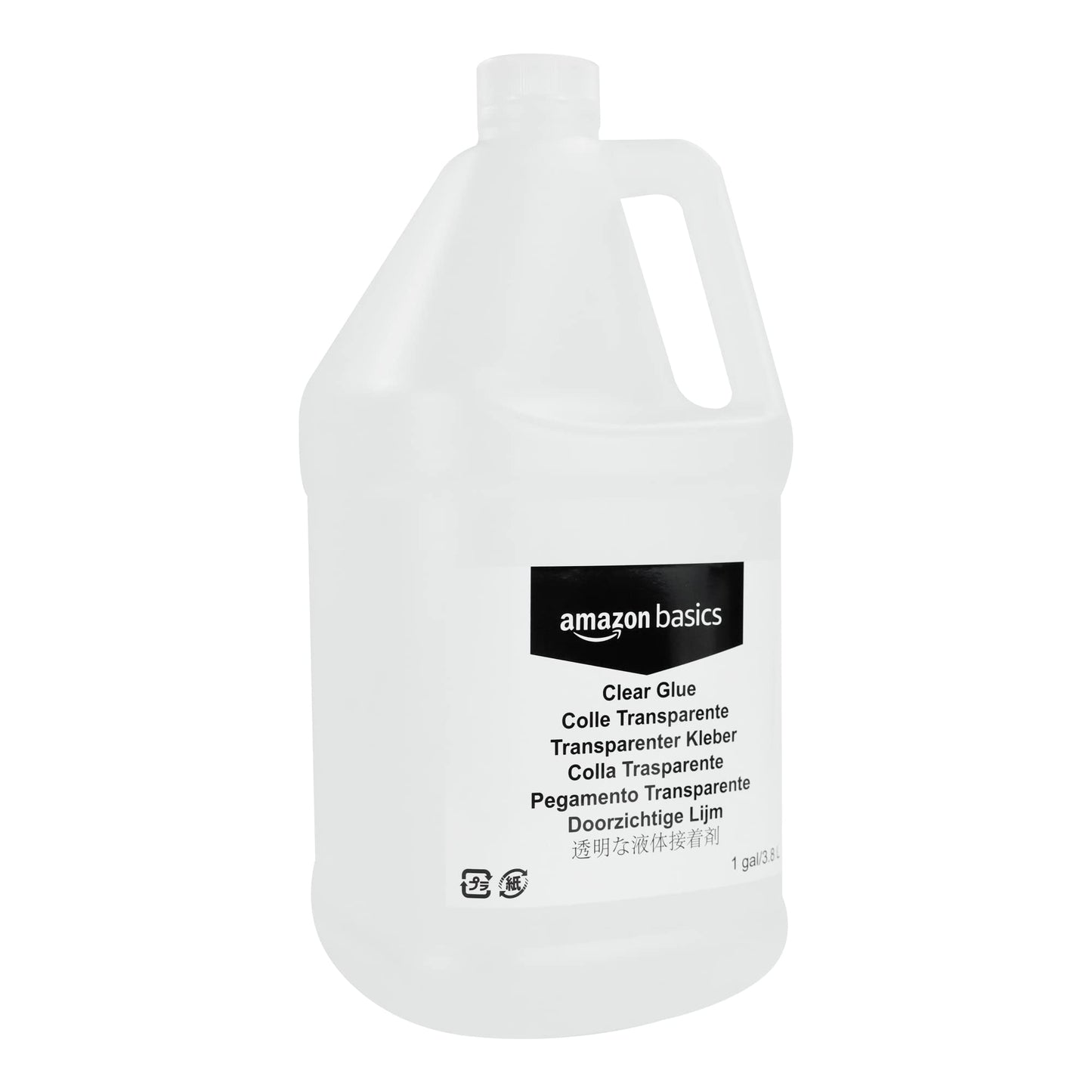 Amazon Basics All Purpose Washable School Clear Liquid Glue - Great for Making Slime, 1 gallon