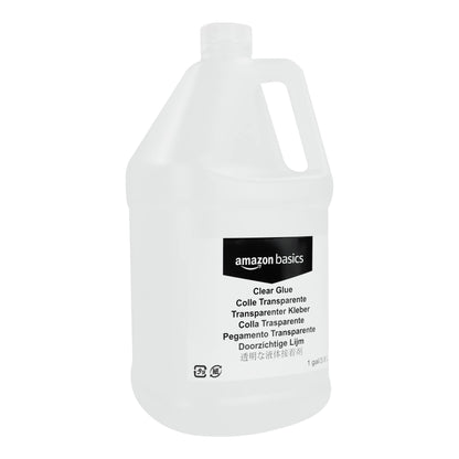 Amazon Basics All Purpose Washable School Clear Liquid Glue - Great for Making Slime, 1 gallon