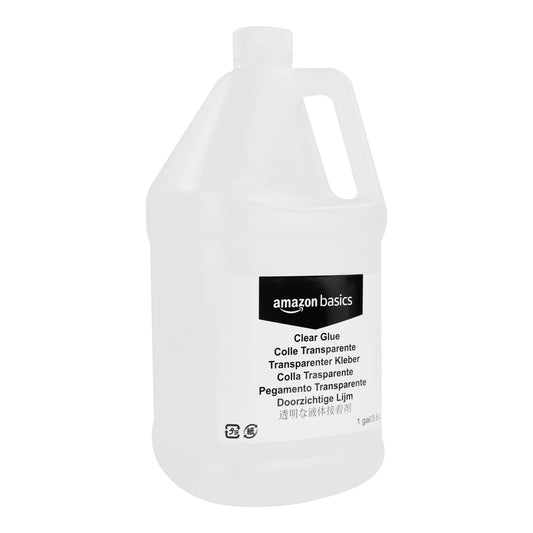 Amazon Basics All Purpose Washable School Clear Liquid Glue - Great for Making Slime, 1 gallon