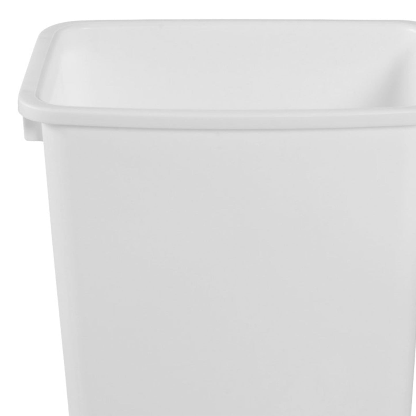 Rubbermaid 3 Pack Traditional Open Top Waste Basket Indoor Trash Bin Container for Bathrooms, Kitchens, and Home Office, 21 Quart, White