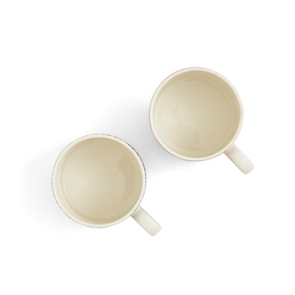 Spode Morris & Co 12oz Mugs, Set of 2 (Pimpernel & Forest Hare) - Microwave & Dishwasher Safe, Elegant Porcelain Drinkware for Coffee Bar or Giftable Home Kitchen Mug Set. Ideal for Coffee & Tea