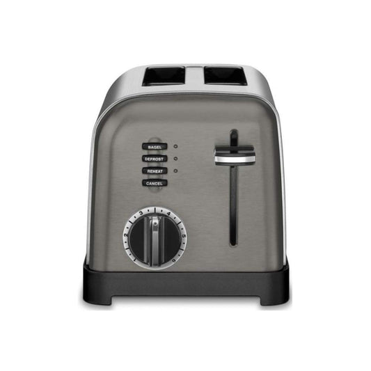 Cuisinart CPT-160BKS 2-Slice Metal Classic Toaster, Stainless Steel/Black