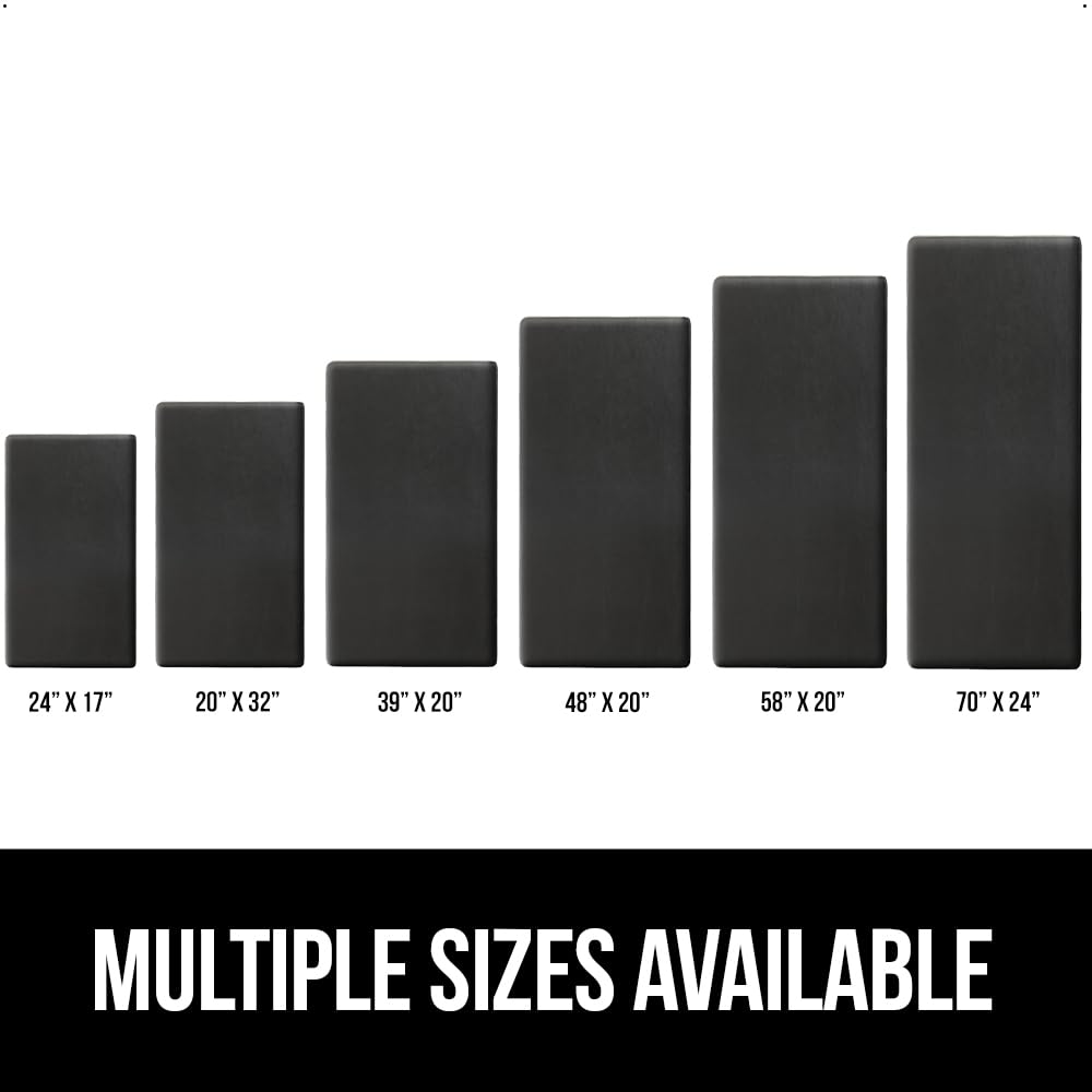 GORILLA GRIP Comfortable Cushioned Kitchen Mats for Floor, 39x20, Waterproof and Stain Resistant Soft Top, 3/4 Inch Thick Ergonomic Standing Desk Anti Fatigue Mat, Foam Supports Ankles and Feet, Black