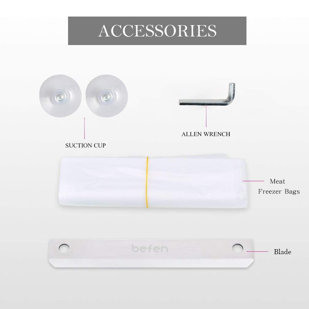 Manual Frozen Meat Slicer, befen Upgraded Stainless Steel Meat Cutter Beef Mutton Roll for Hot Pot KBBQ Food Slicer Slicing Machine for Home Cooking of Hot Pot Shabu Shabu BBQ
