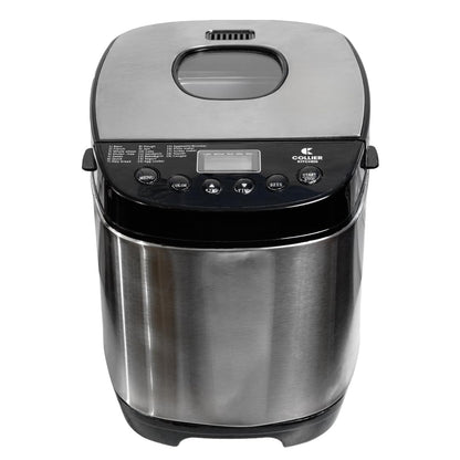Automatic Bread Maker with Multiple Settings | Compact Bread Machine with Viewing Window and Adjustable Crust Control | Easy Home Bread Maker by Collier Kitchen