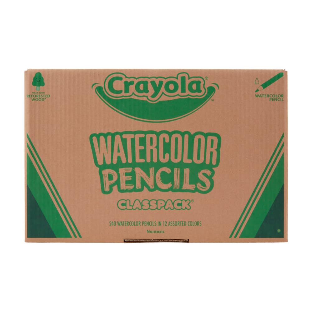 Crayola Watercolour Pencils Classpack, 240 Count