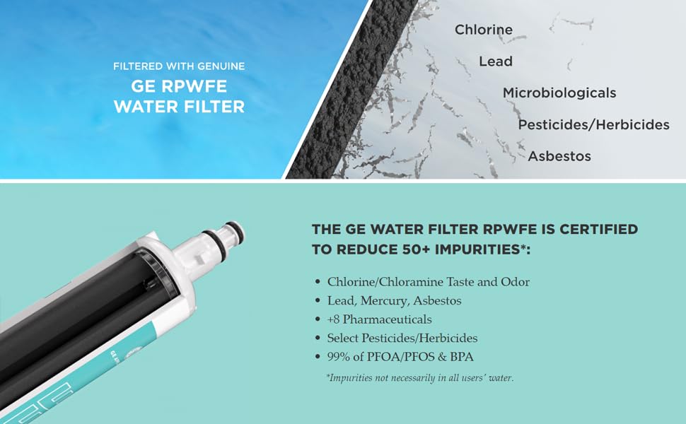 GE RPWFE Refrigerator Water Filter (Replaces Model RPWF)