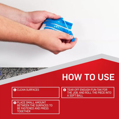 LePage Fun-Tak Mounting Putty 56 g (10-Pack), Blue