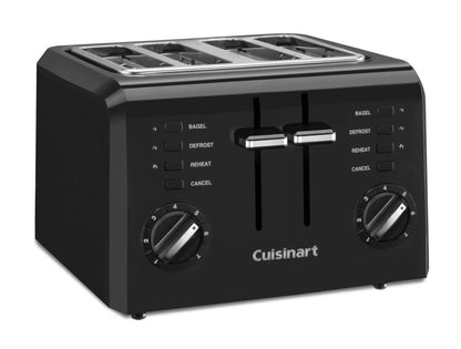 Cuisinart 4-Slice Compact Plastic Toaster, Black, CPT-142BKP1