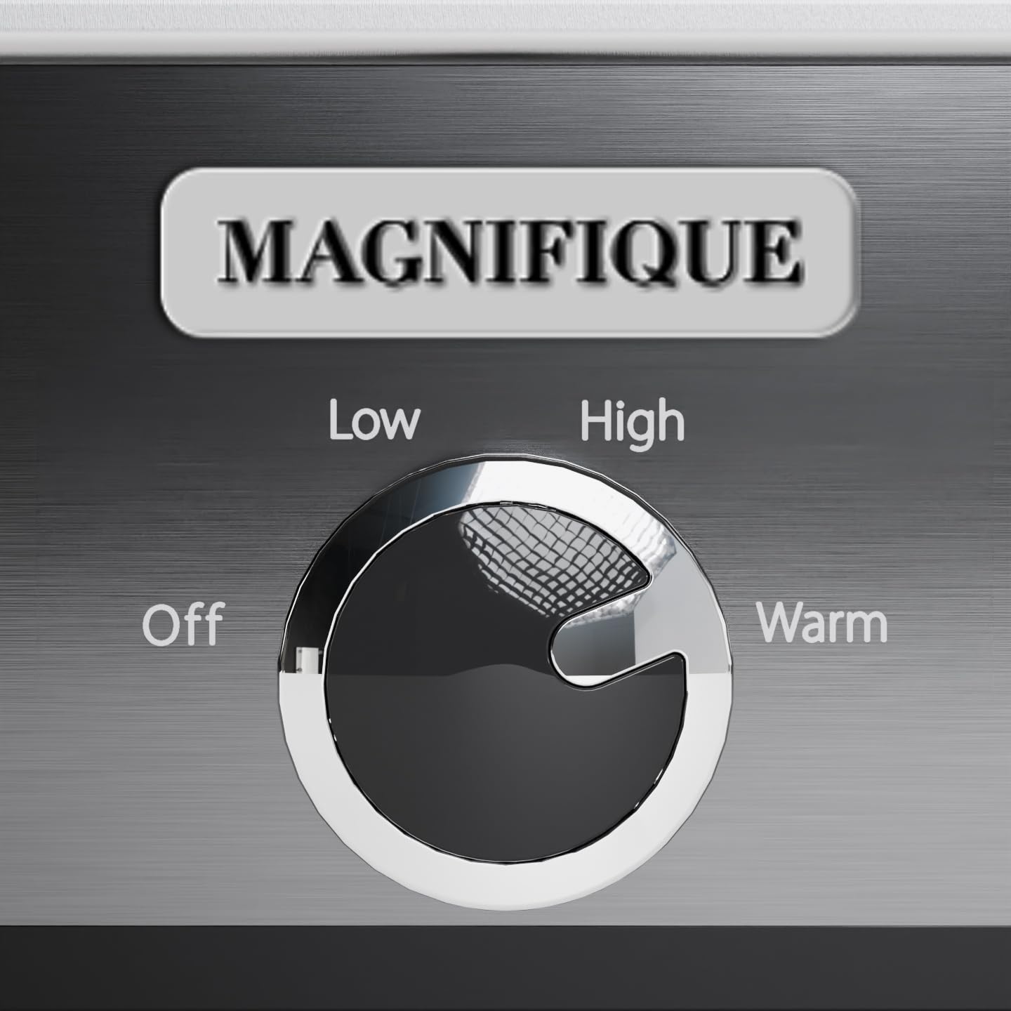 [NEW] MAGNIFIQUE 4-Quart Slow Cooker with Casserole Manual Warm Setting - Perfect Kitchen Small Appliance for Family Dinners, Dishwasher Safe Crock, Stainless Stee
