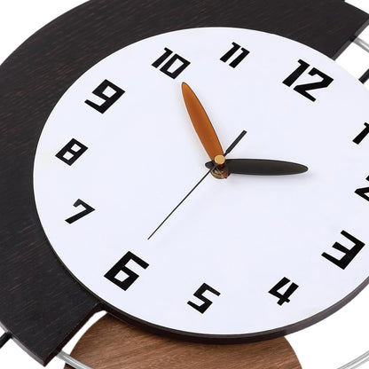 QWANPET Large Wall Clocks for Living Room,Silent Non-Ticking Quartz Battery Operated,Modern Decorative Wall Clock for Kitchen Bathroom Bedroom Home Wall Decor,13x28inch