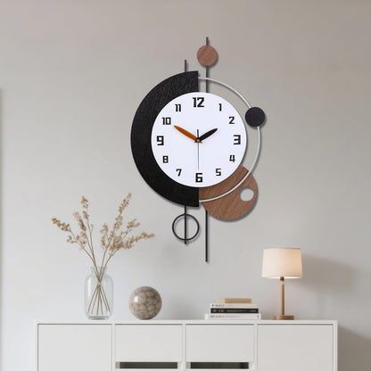 QWANPET Large Wall Clocks for Living Room,Silent Non-Ticking Quartz Battery Operated,Modern Decorative Wall Clock for Kitchen Bathroom Bedroom Home Wall Decor,13x28inch