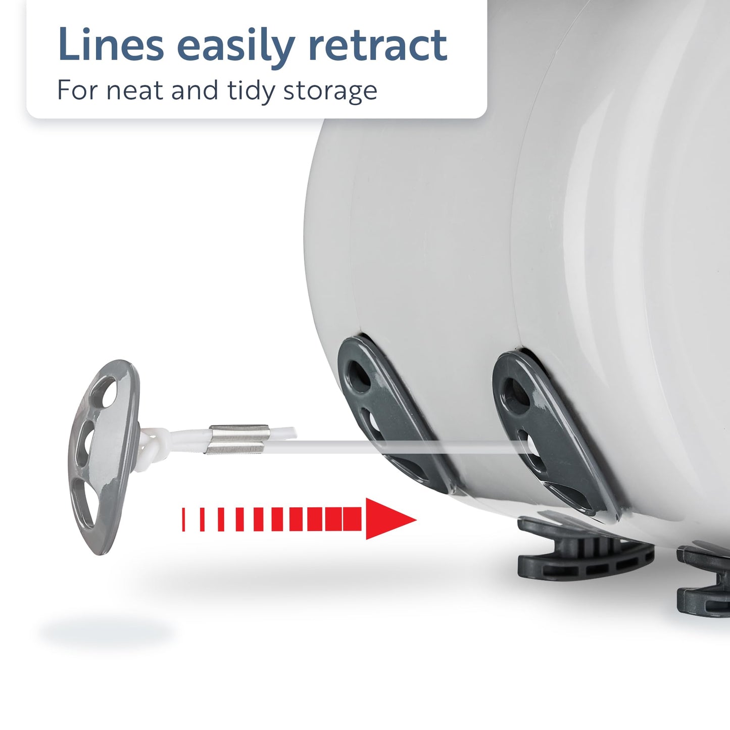 Minky Outdoor Retractable Clothesline, 98 Feet Drying Space