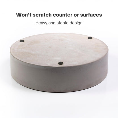Simon Brothers Modern Concrete Decorative Bowl - Large Fruit Bowl for Kitchen Counter - Catchall Bowl for Entryway Table - Bowls for Home Decor