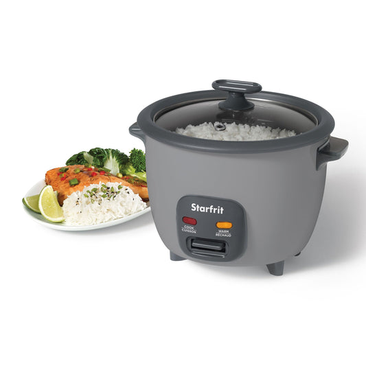 Starfrit 10-Cup Electric Rice Cooker, Ceramic Non-Stick, PFAS-Free, 400W, Includes Steamer Basket & Accessories