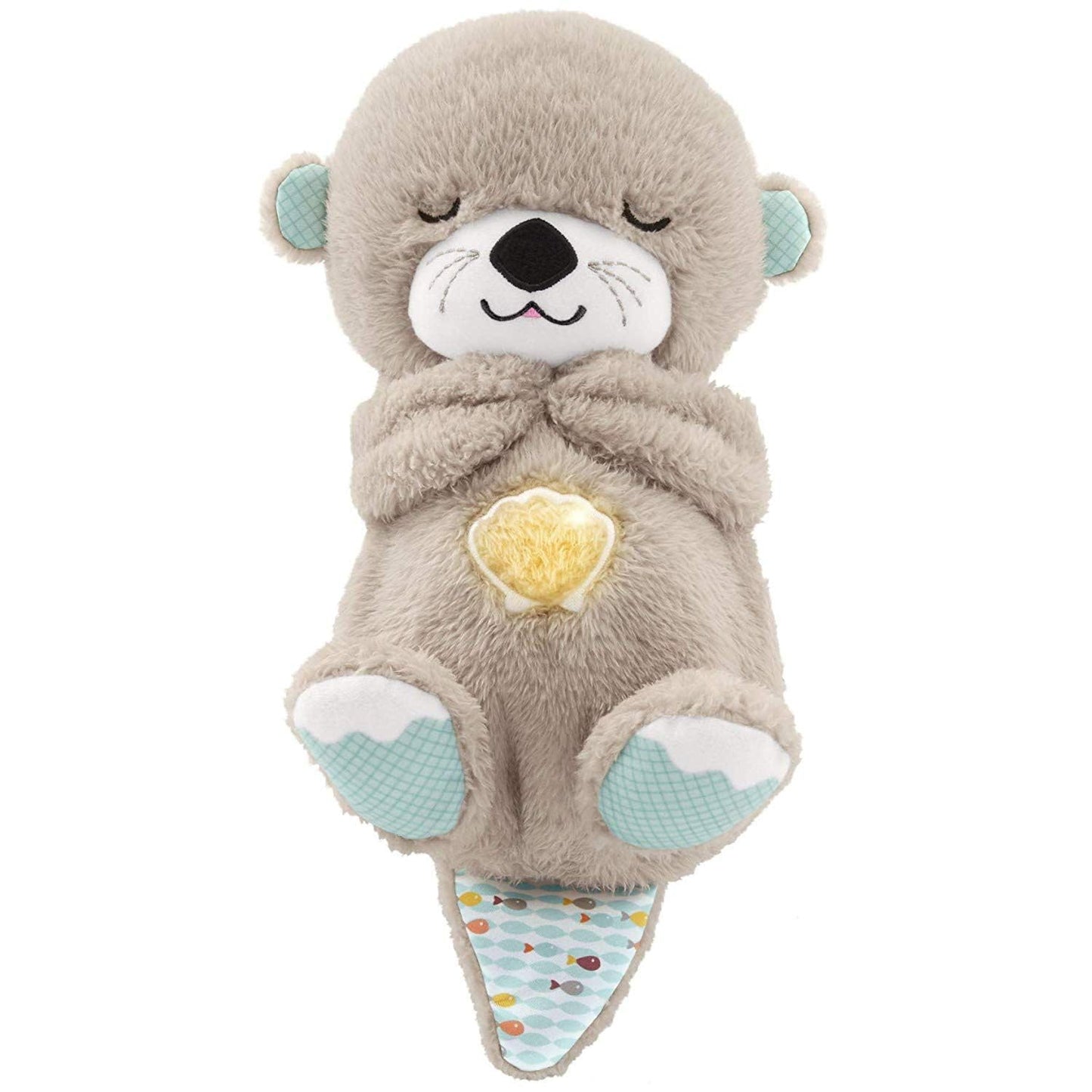 Fisher-Price Soothe 'n Snuggle Otter Plush Sound Machine, Music, Lights & Breathing Motion, Newborn 0+ Months