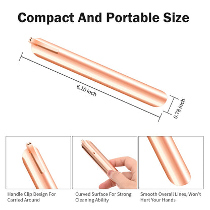 Crumbers for Servers, Compact Crumb Sweeper with Pocket Clip, Scraper Tool Kitchen, Serveware Tabletop Clean Accessories in Restaurant & Home for Waiters, Waitresses and Server (20 PACK, Rose Gold)