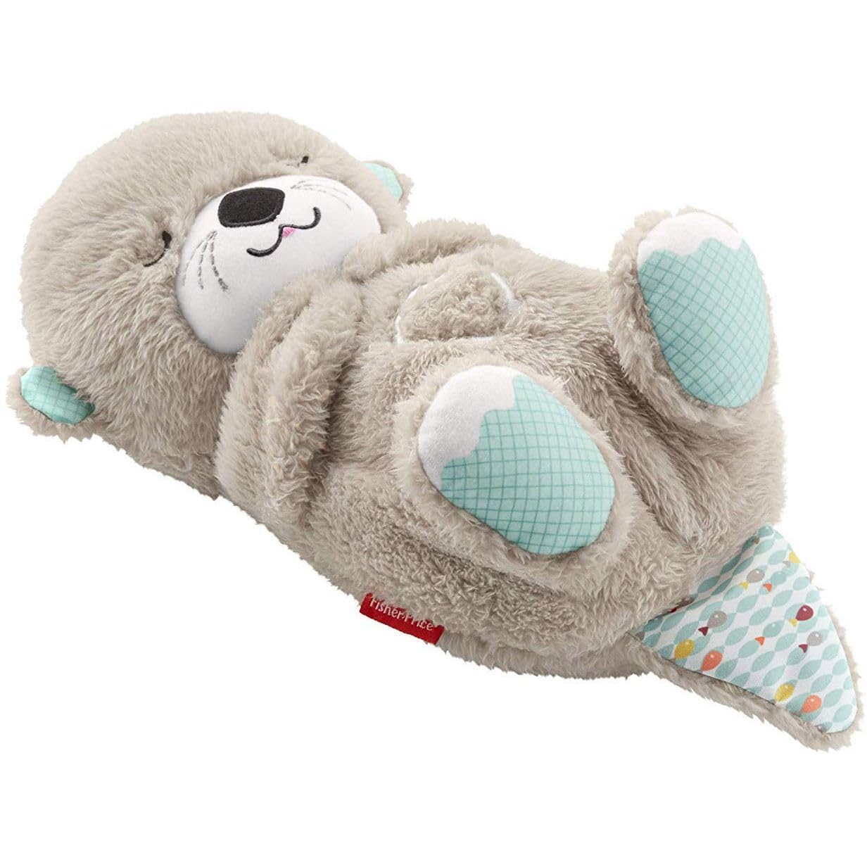 Fisher-Price Soothe 'n Snuggle Otter Plush Sound Machine, Music, Lights & Breathing Motion, Newborn 0+ Months