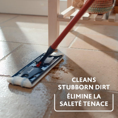 Vileda H2prO Flat Mop & Bucket Set, Clean/Dirty Water Separation, Reusable Microfiber Head, Safe on All Floors