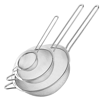 Cuisinart Set of 3 Fine Mesh Stainless Steel Strainers