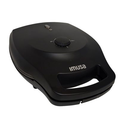 IMUSA 6 Slot Electric Arepa Maker with Temperature Control, Matte Black