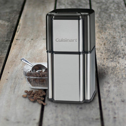 Cuisinart Grind Central Coffee Grinder, Holds up to 90g of Beans, Stainless Steel Blades, Silver (DCG-12BCEC)