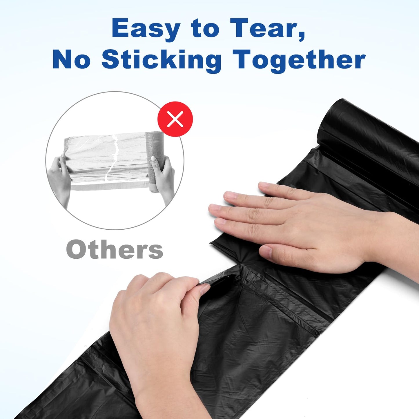 Minimal Store 30-33 Gallon Heavy Duty Trash Bags, 0.9MIL,250 Count, 32"x38" Black Garbage Bags, Bolsas de Basura, Durable & Puncture-Resistant, Made in USA for Home Kitchen Commercial Lawn and Leaf