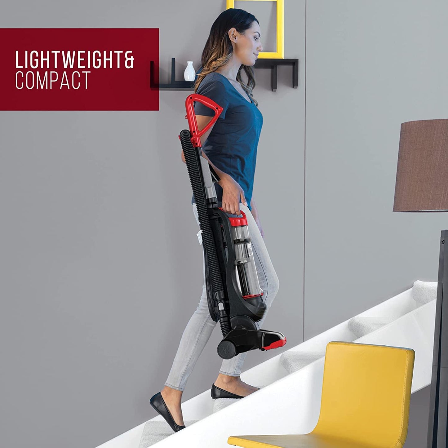 Dirt Devil Endura Lite Upright Bagless Vacuum Cleaner for Carpet and Hard Floor, Powerful, Lightweight, Corded Vacuum Cleaners for Home Use
